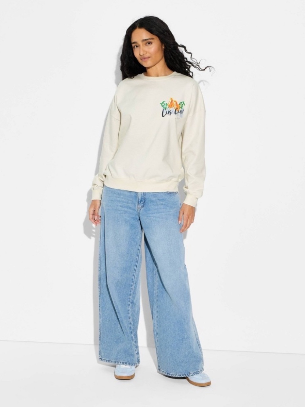 Women's Cin Cin Graphic Pullover Sweatshirt